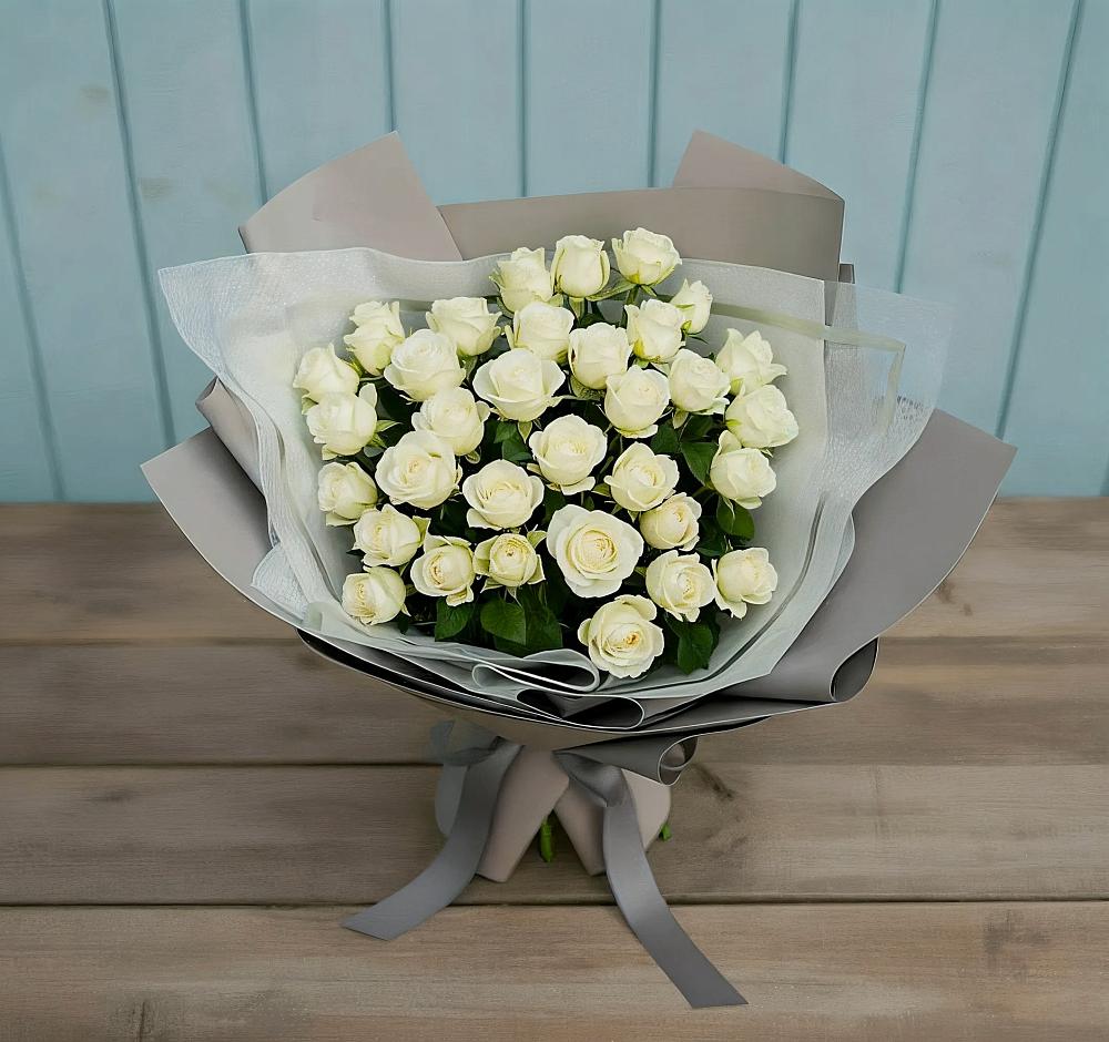 Букет Белоснежная нежность в Октябрьском Ставропольского края
